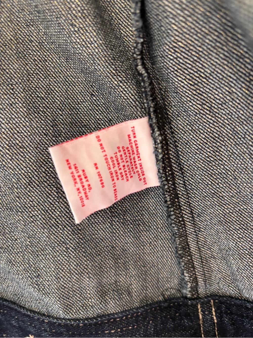 Ruby Rd. Dark Blue Studded Denim Jacket - Picture 4 of 6
